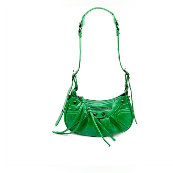 Green Vegan Shoulder Bag - Picture 1 of 5